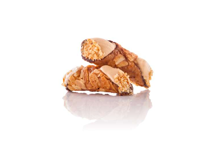 Gefüllte Mandelkrokant-Röllchen