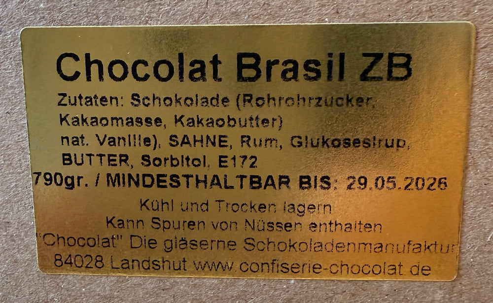 Osterei Chocolat Brasil ZB - mit Alkohol